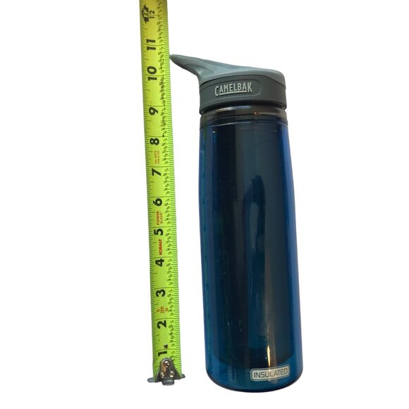 CAMELBAK Eddy Water Bottle w Straw, Lid, Blue / Gray Plastic 20oz - Picture 5 of 16